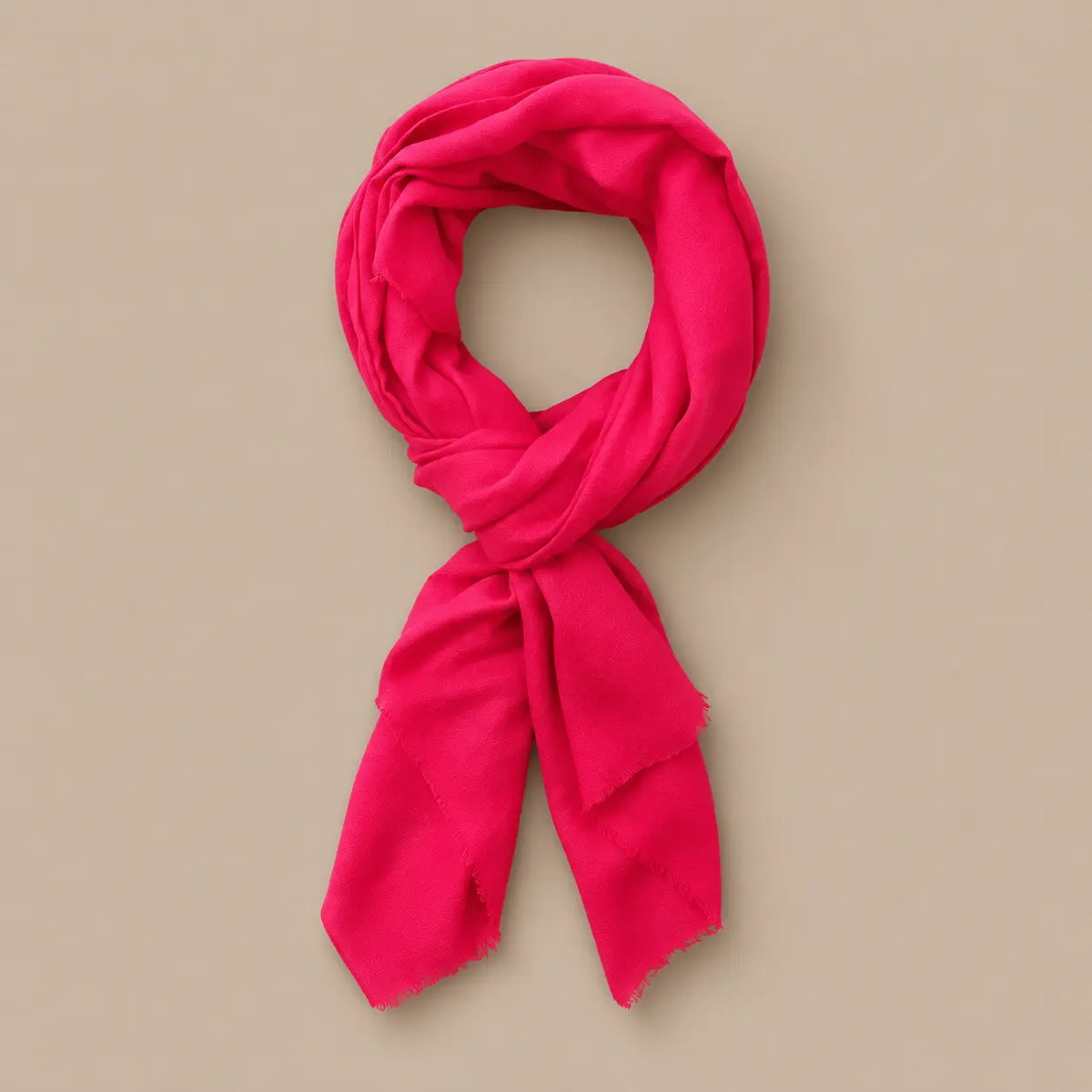 Classic Cashmere scarf - Neon Pink