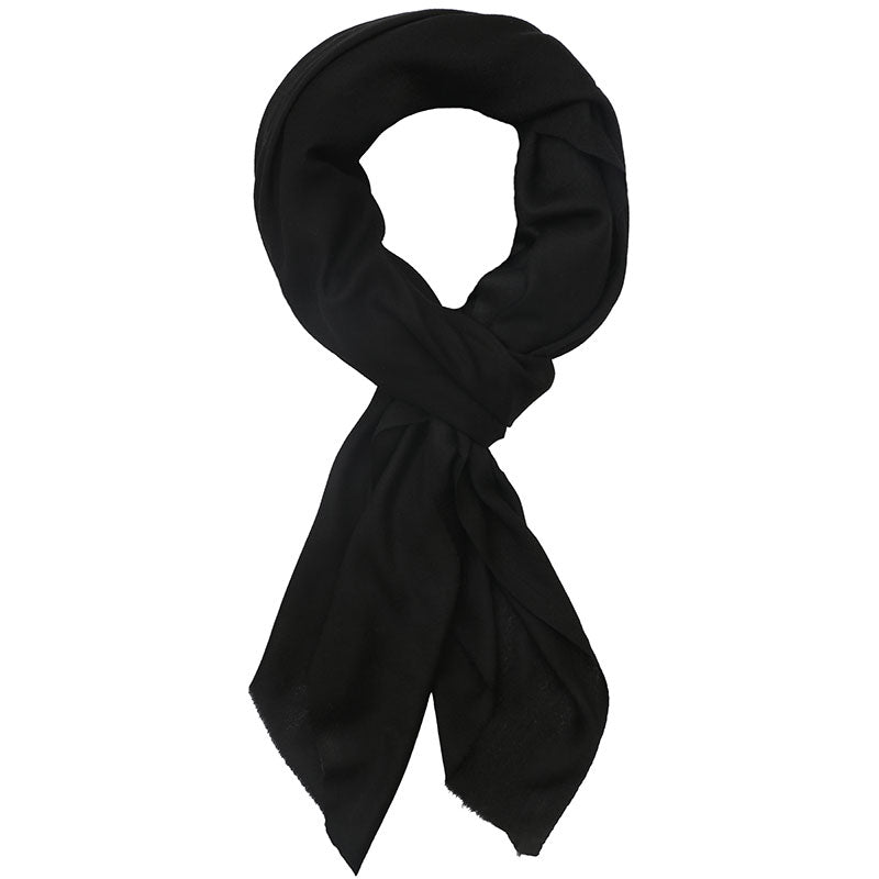 Classic Cashmere Scarf - Black Ocean Ray London