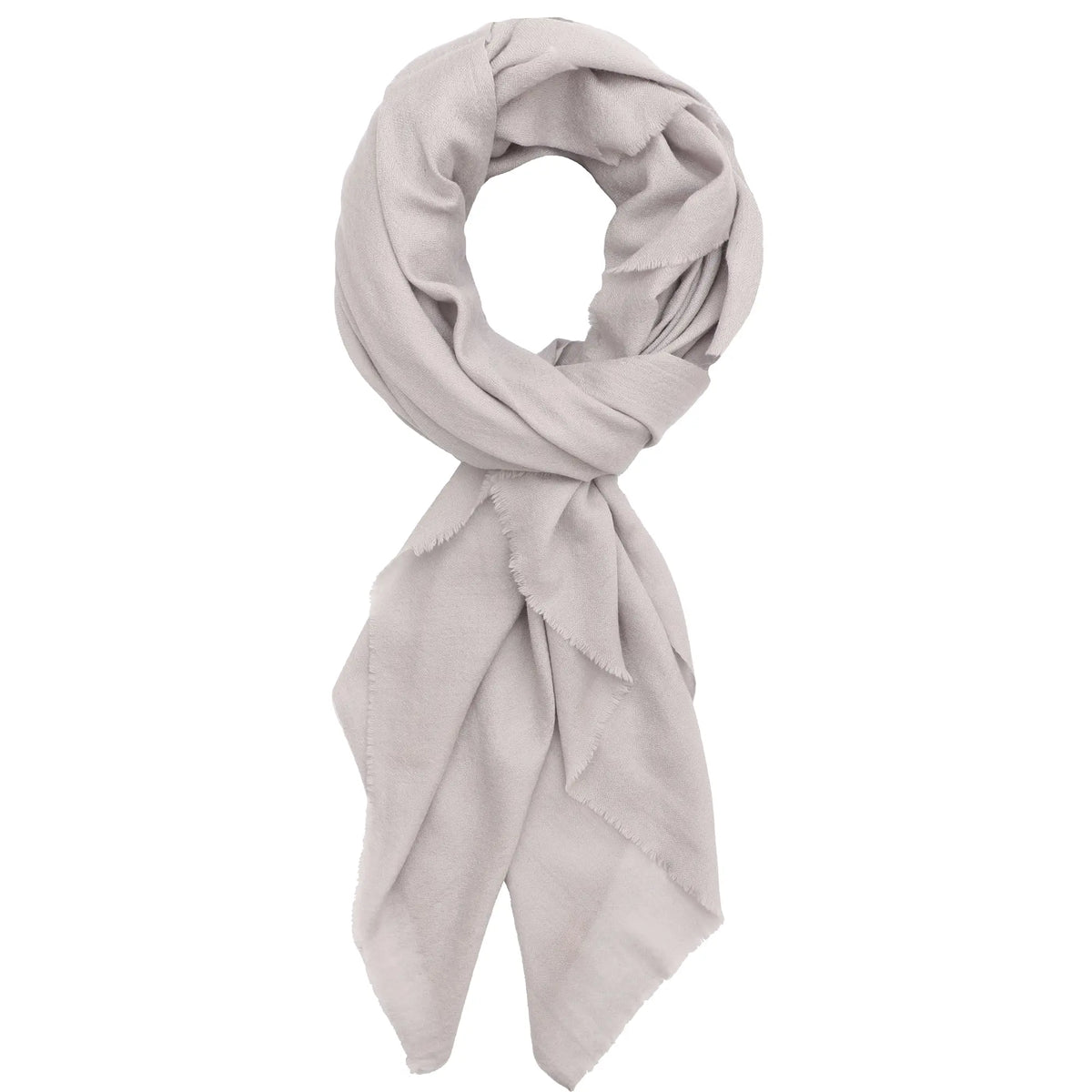 Classic Cashmere Scarf - Pale Grey Ocean Ray London