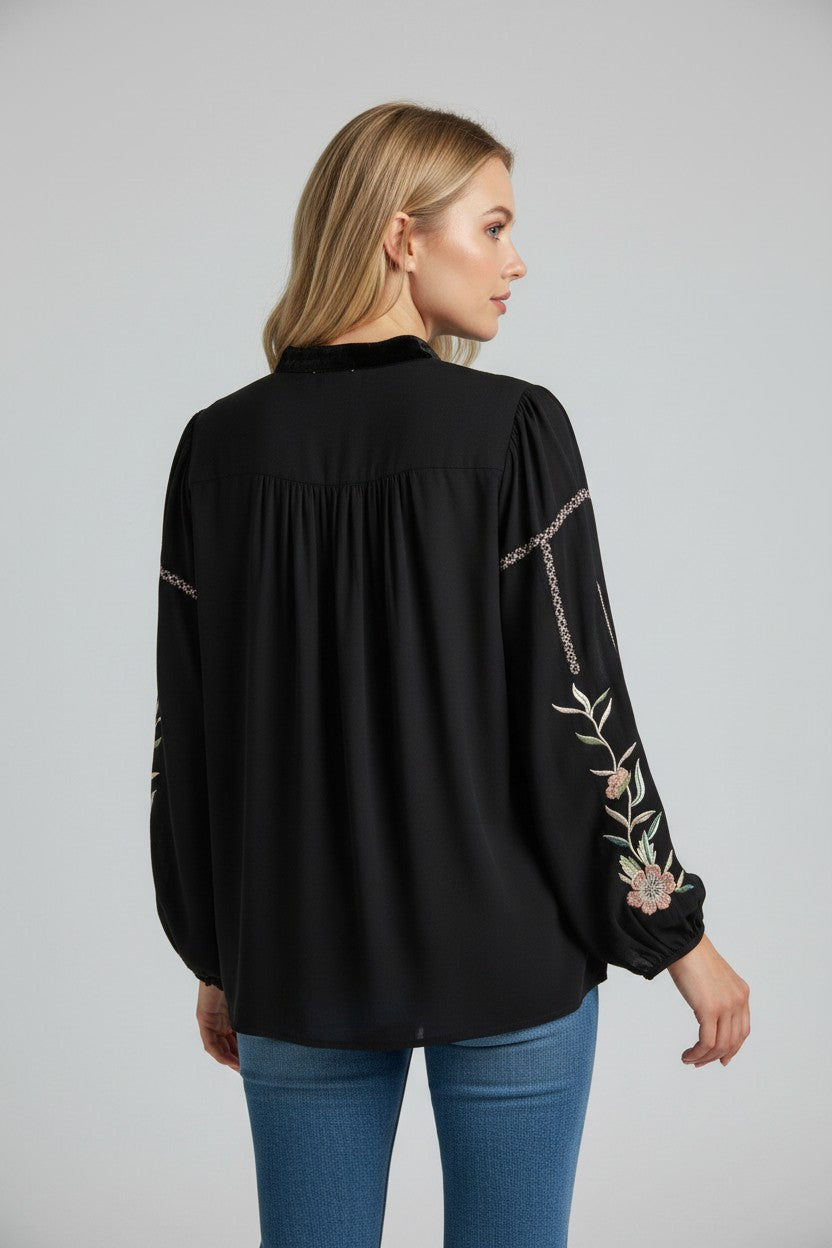 Bella Blouse Black