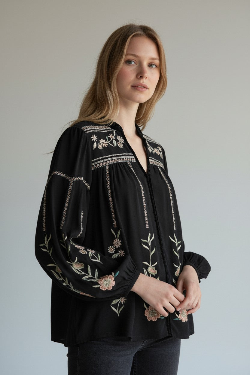 Bella Blouse Black