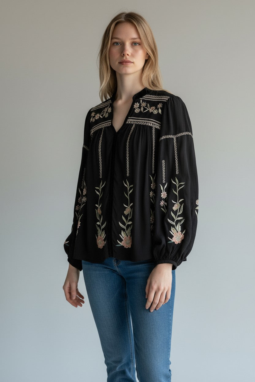 Bella Blouse Black