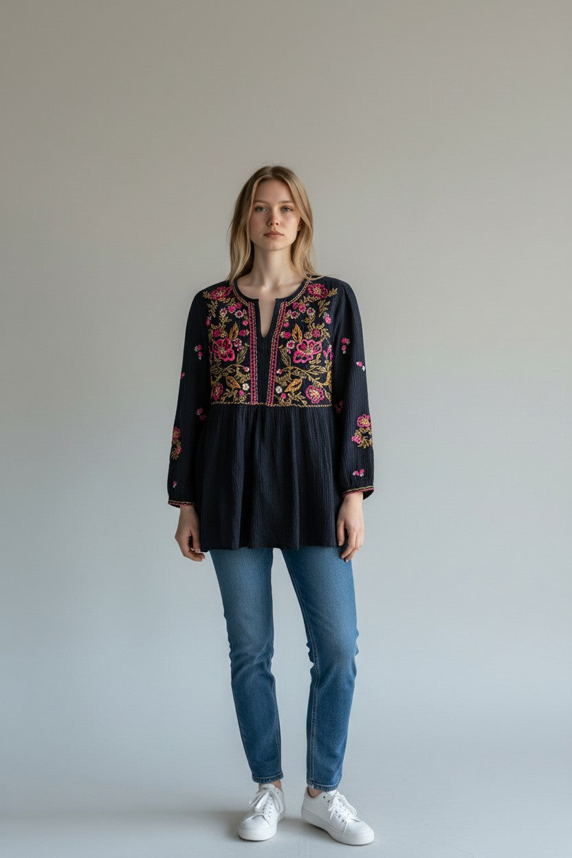 Sophie Blouse Navy