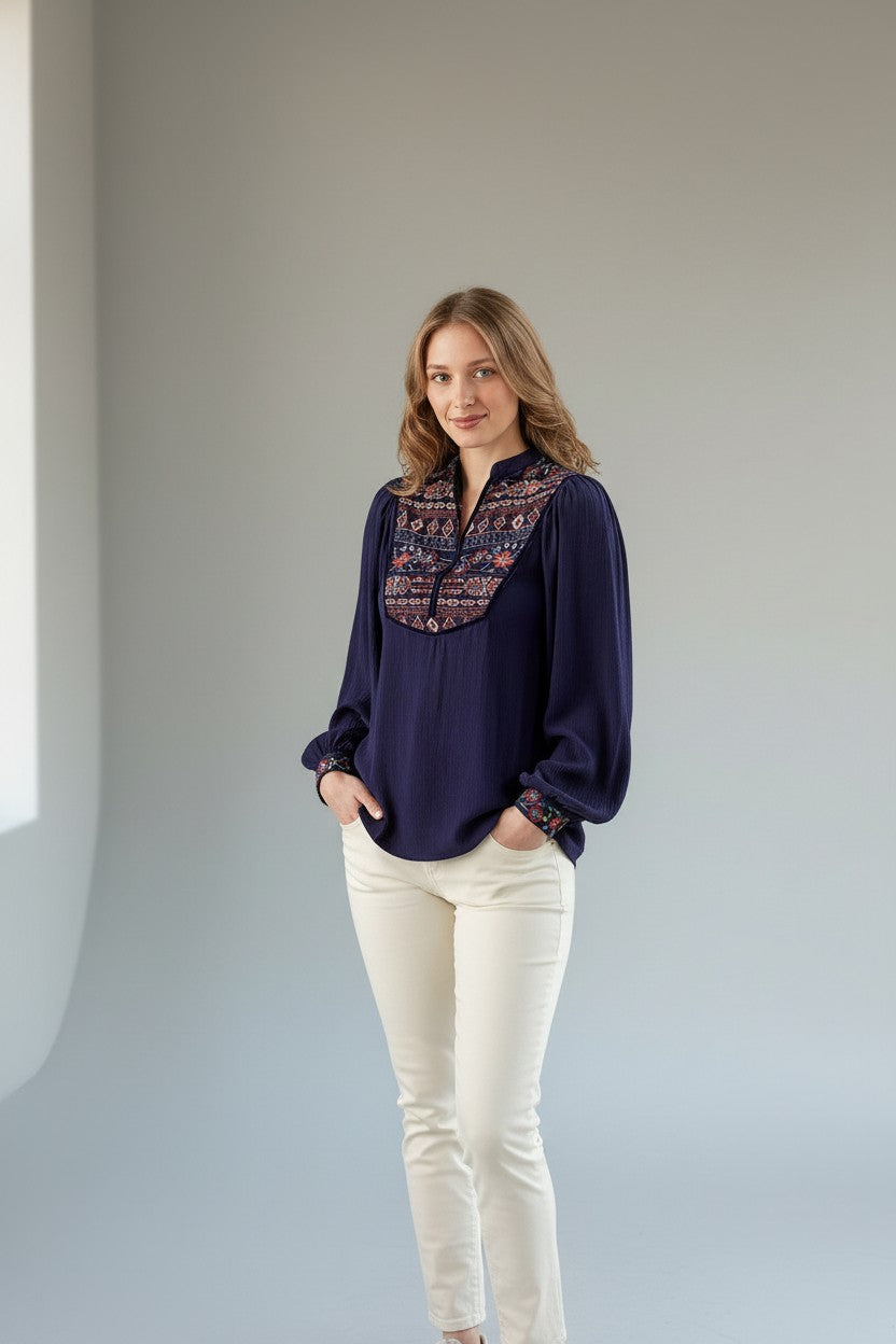 Liz Blouse Navy