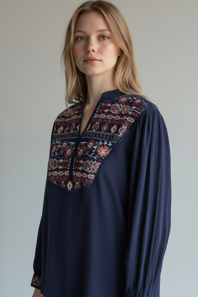 Liz Blouse Navy