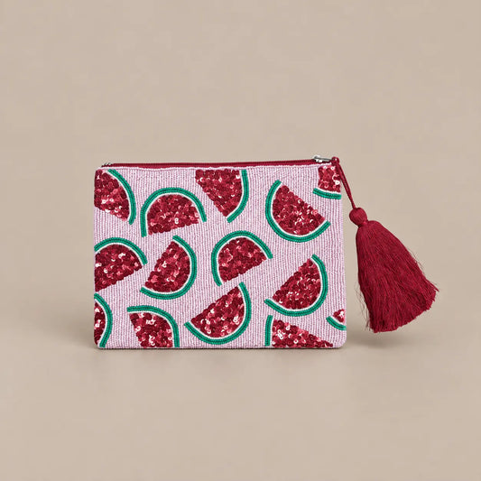 Melon Embroidery Clutch for Women