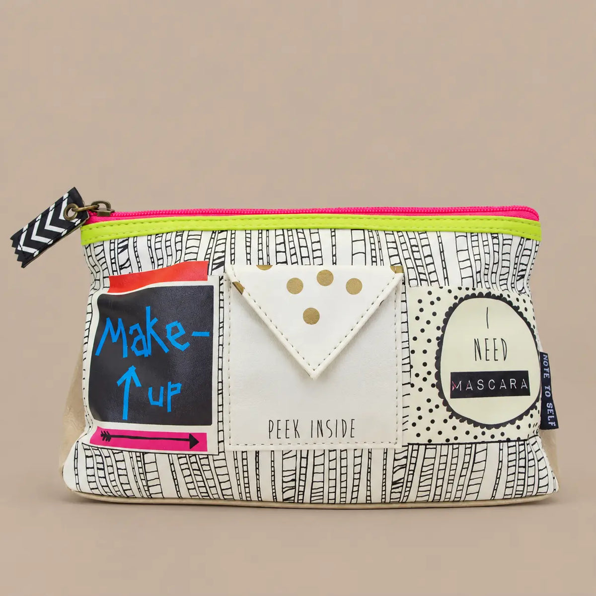 Note To Self Make Up Bag Ocean Ray London