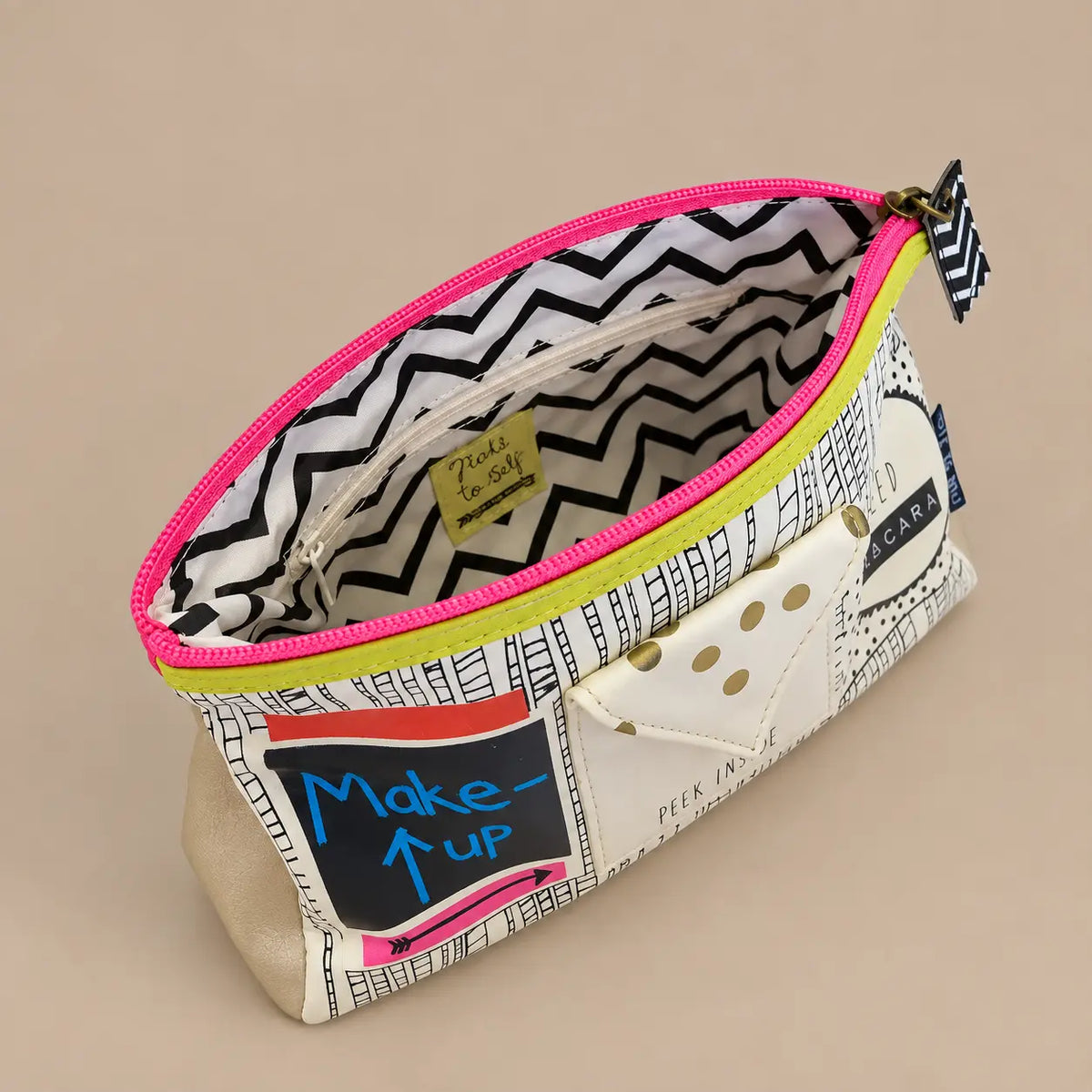 Note To Self Make Up Bag Ocean Ray London