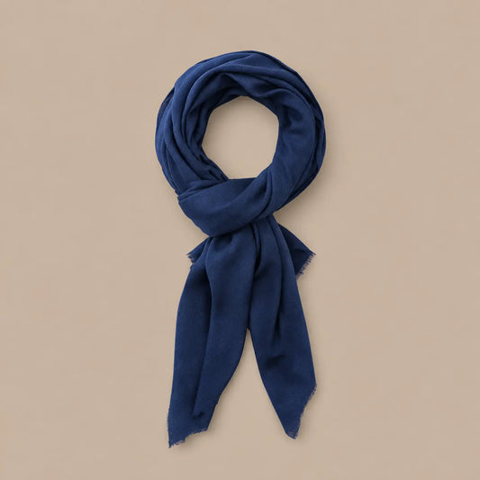 Classic Cashmere  Scarf - Classic Blue
