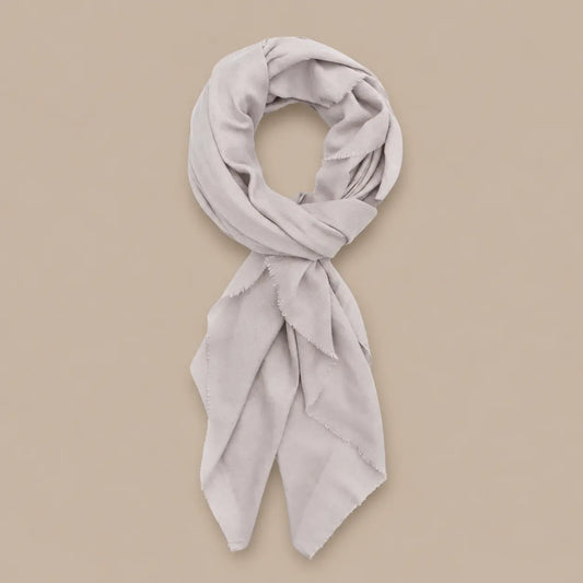 Classic Cashmere Scarf - Pale Grey