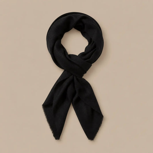 Classic Cashmere Scarf - Black