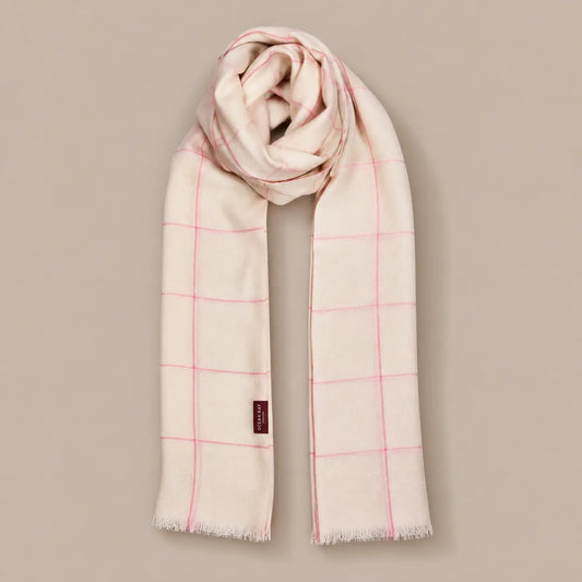 Fine Cashmere Kiara Scarf - Ivory