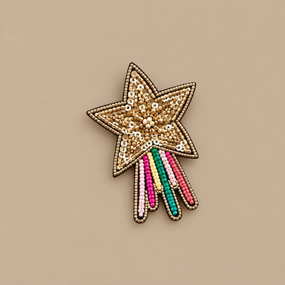 Stardust Handmade Shooting Star Brooch Ocean Ray London