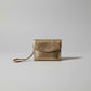 Envelope Gold Leather Clutch Ocean Ray London