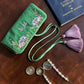 Hedgehog Embroidery Jewellery Roll Ocean Ray London