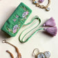 Hedgehog Embroidery Jewellery Roll Ocean Ray London