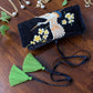 Crane Embroidery Jewellery Roll Ocean Ray London