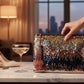 Celeste Blush Ombre Sequin Clutch Bag Ocean Ray London