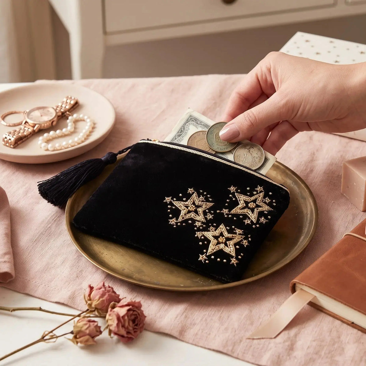 Starry Night Coin Purse Ocean Ray London