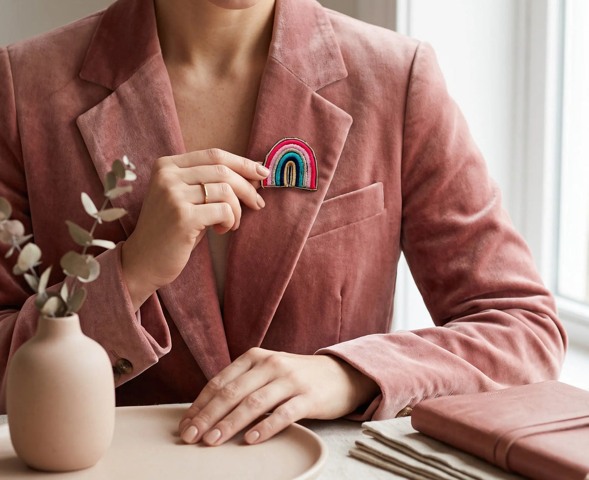 Rainbow Brooch Ocean Ray London