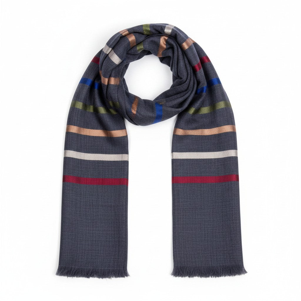 Vivian Stripe Scarf Ocean Ray