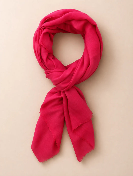 Classic Cashmere  scarf - Neon Pink Ocean Ray