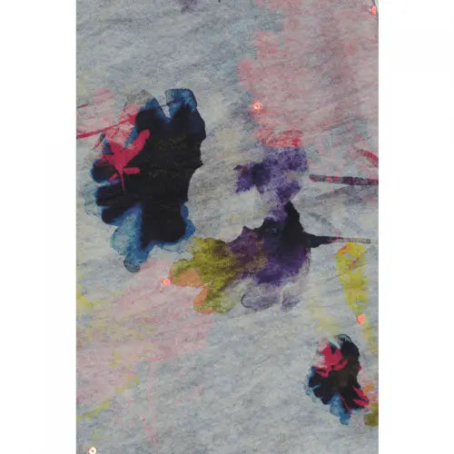 Floral Silk Square Scarf Ocean Ray