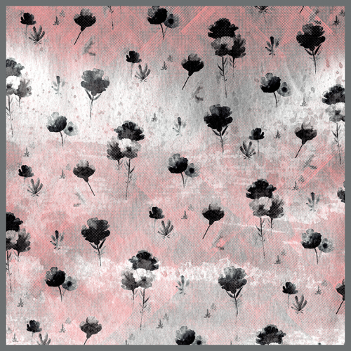 Floral Silk Scarf # 60006