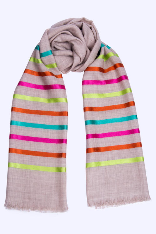 Summer Candy Stripe Scarf