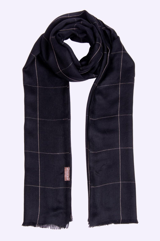Kiara Scarf - Fine Cashmere Scarf Black