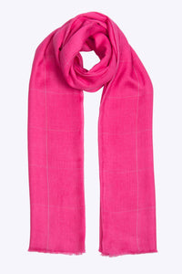 Fine cashmere Kiara Scarf - Hot Pink