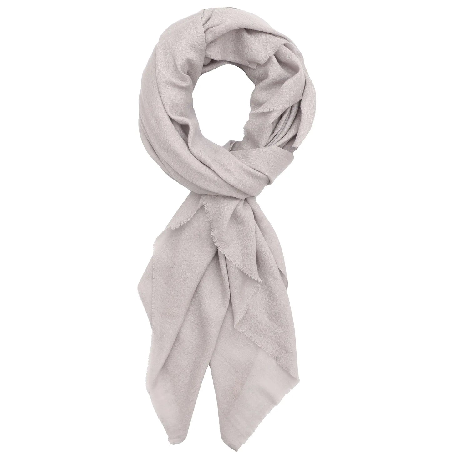 Classic Cashmere Scarf - Pale Grey Ocean Ray London