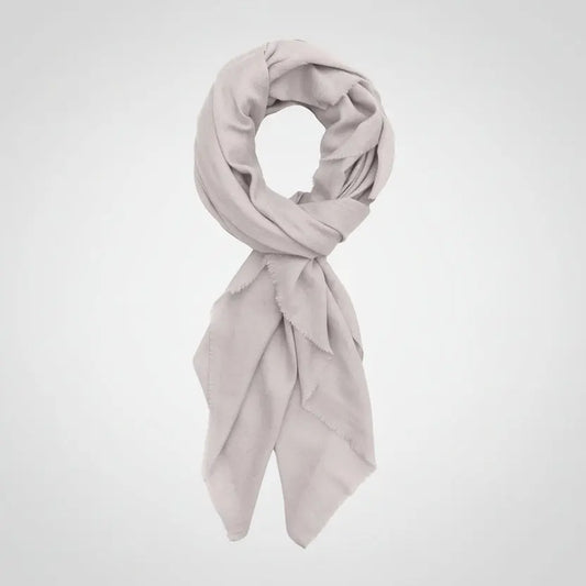 Classic Cashmere Scarf - Pale Grey Ocean Ray London
