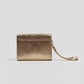 Envelope Gold Leather Clutch Ocean Ray London