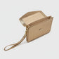 Envelope Gold Leather Clutch Ocean Ray London