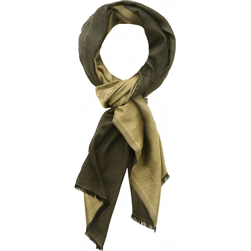 Reversible Scarf - Khaki/Black