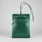 Jewellery Roll Green Metallic Leather Ocean Ray London