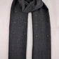 Multi Color Embroidered Dots Wool Silk Scarf Ocean Ray