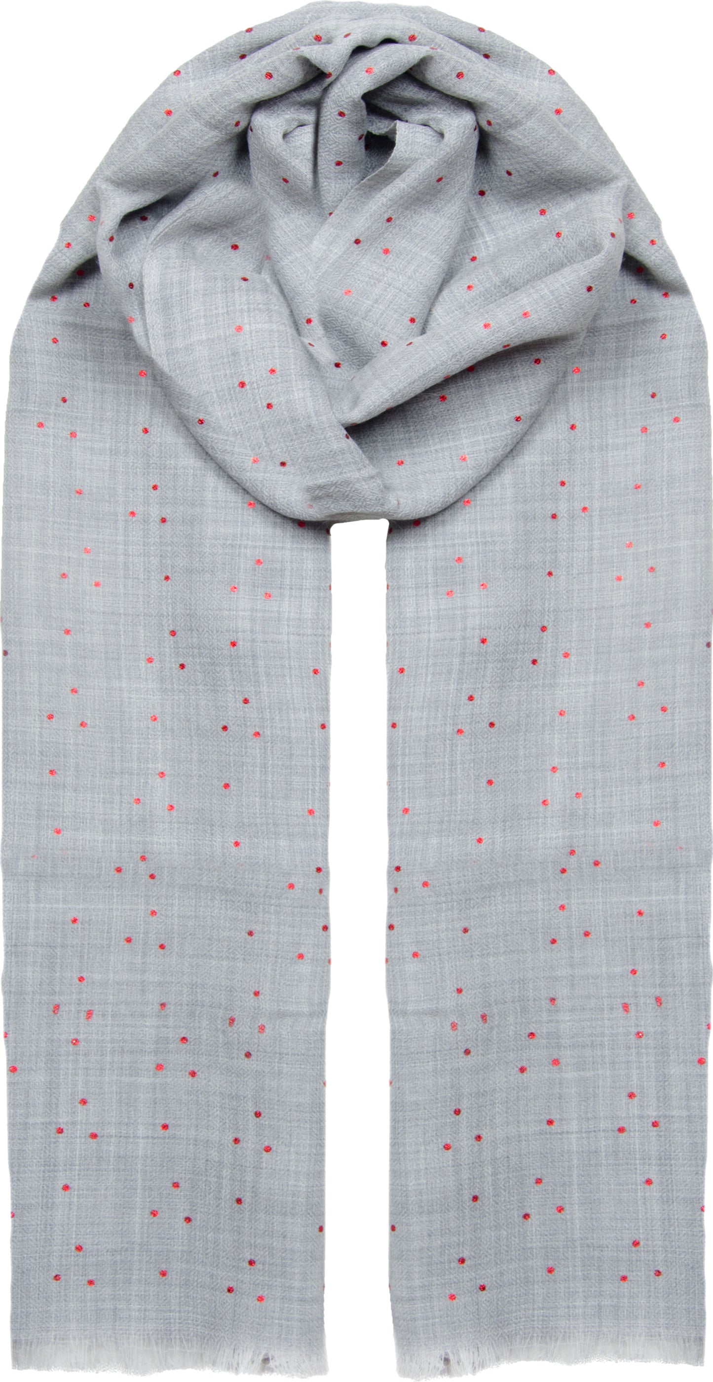 Foil Dot Wool Scarf
