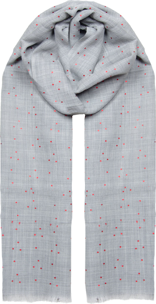 Foil Dot Wool Scarf