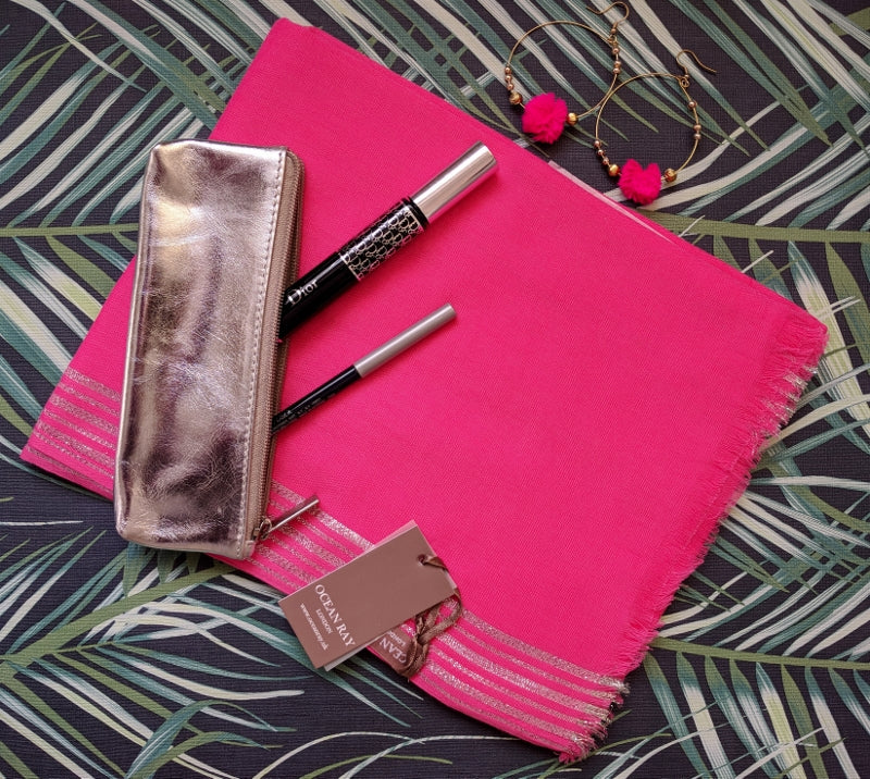Roxi Scarf - Neon Pink Ocean Ray London