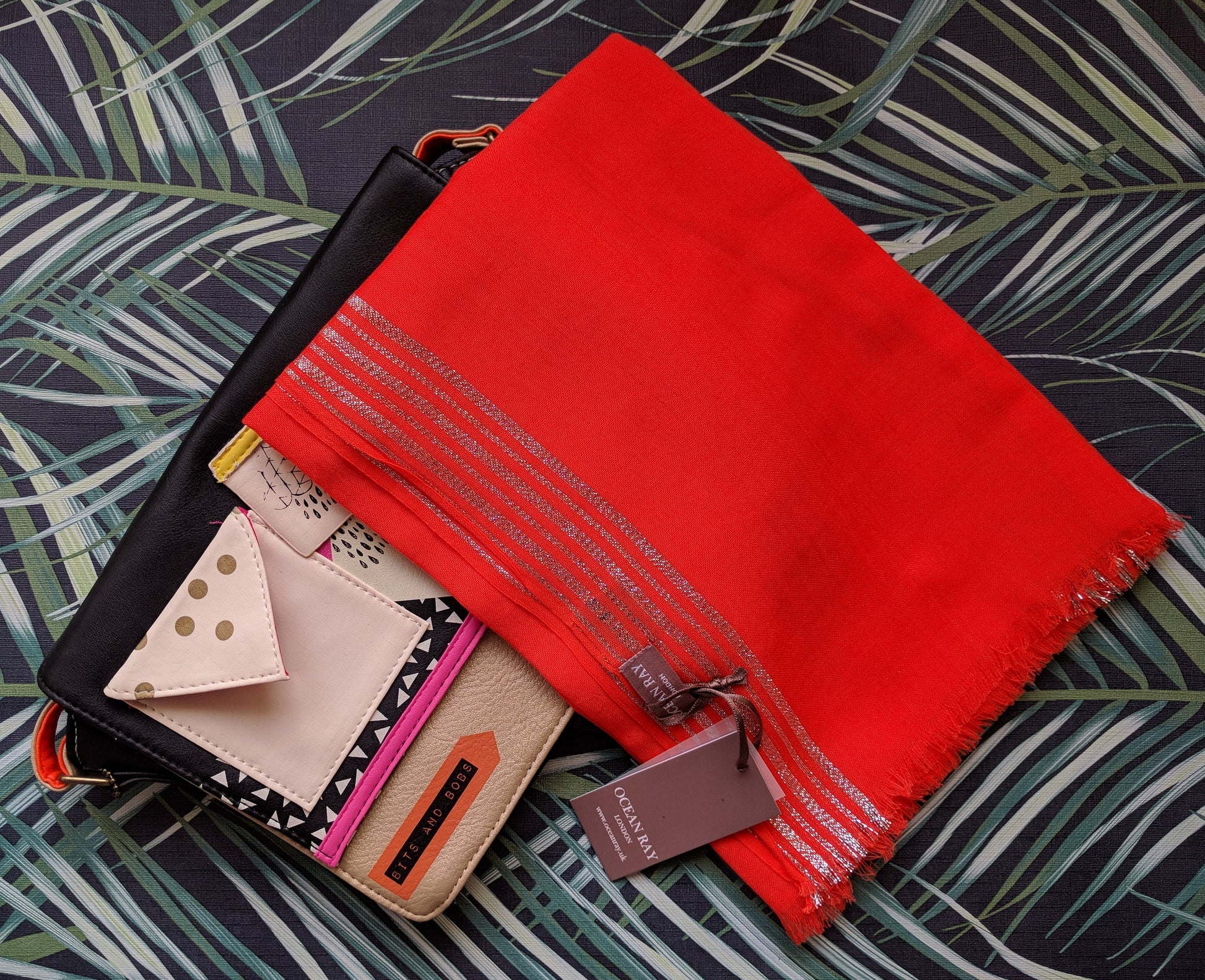 Roxi Scarf - Neon Orange Ocean Ray London