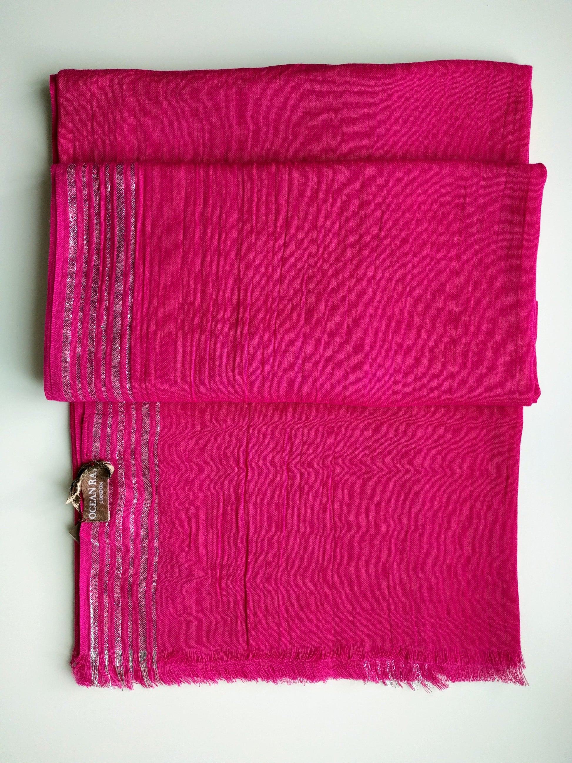 Roxi Scarf - Neon Pink Ocean Ray London