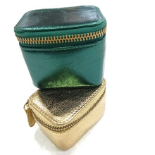 Jewellery Box Emrald Green Metallic Leather