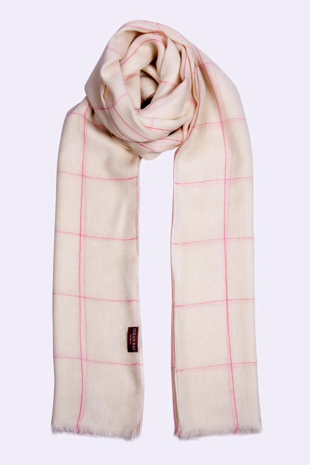 Fine Cashmere Kiara Scarf - Ivory