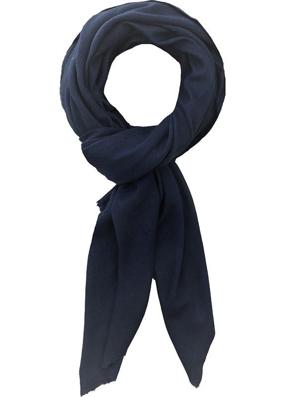 Classic Cashmere Scarf - Navy Ocean Ray