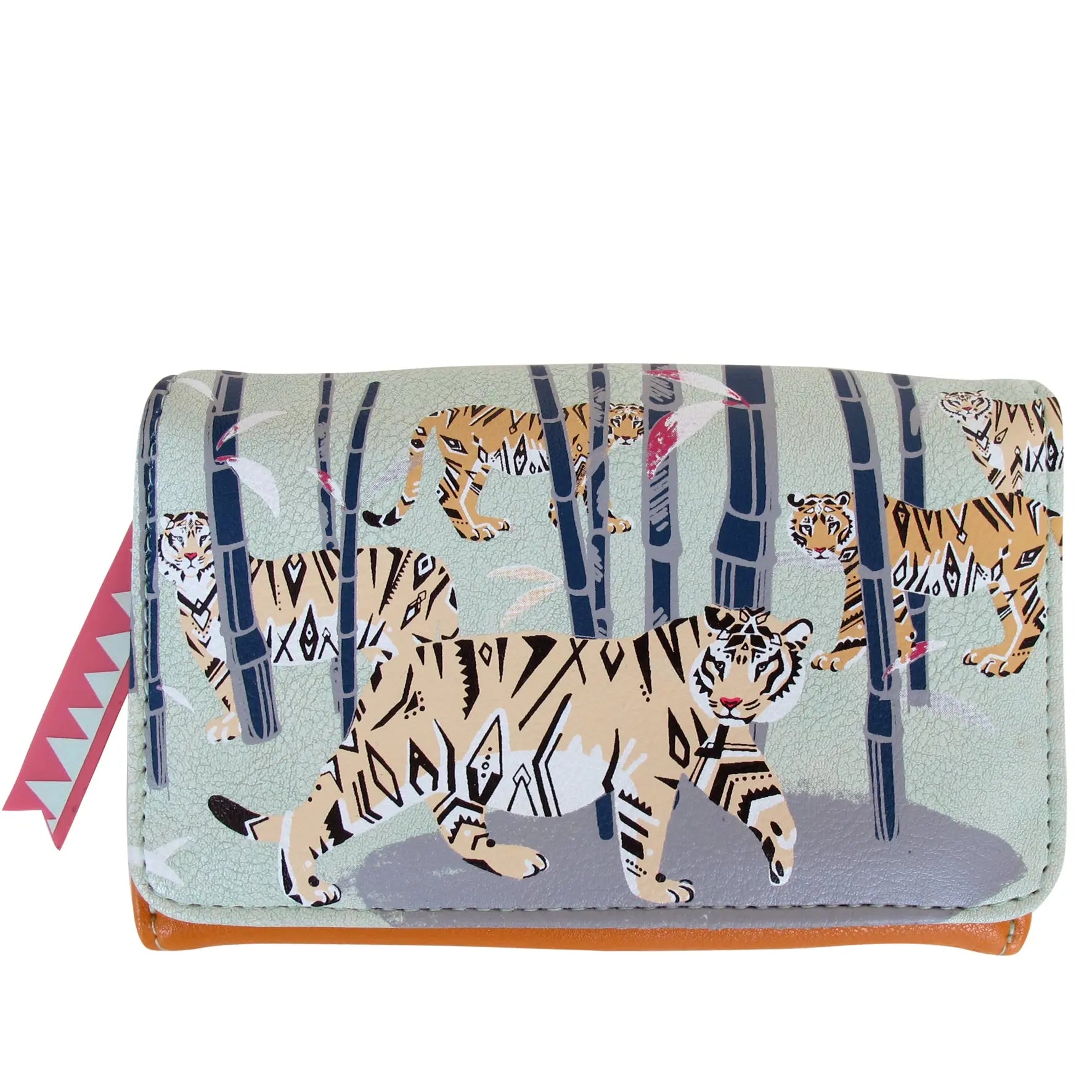 Tiger Printed Phone Wallet Ocean Ray London