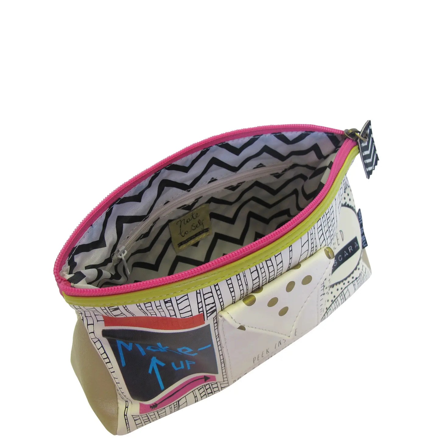 Note To Self Make Up Bag Ocean Ray London